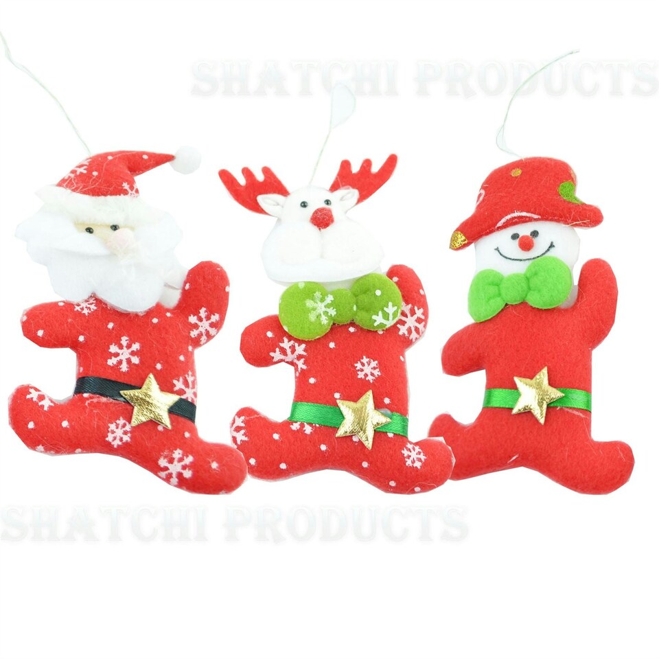 image 1 of 3 Handmade Novelty Christmas Decorations