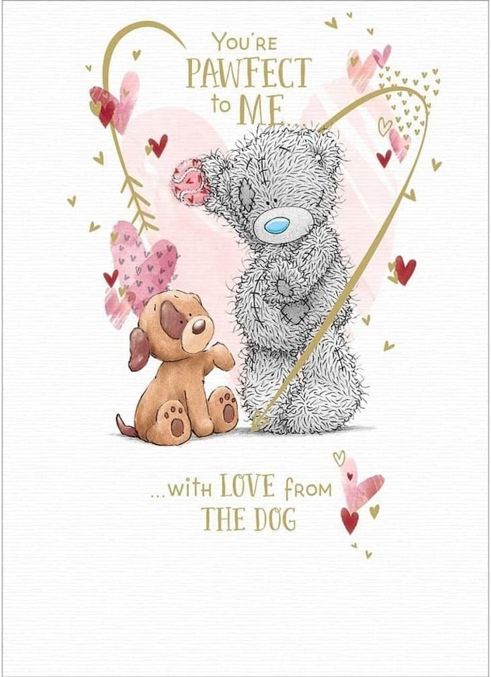 image 1 of Me To You Bear From The Dog Valentine's Day Card