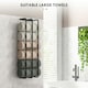 image 4 of HOMCOM Metal Towel Rack Wall Mounted, 3 Bar Towel Rail for Bathroom, Black