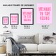 image 3 of Welcome To The Chaos Wavy Pink Modern Funny XL Wall Art Print 24X32 In