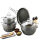 image 1 of Alya Collection 7-Piece Non-Stick Granite Cookware Set (Grey)