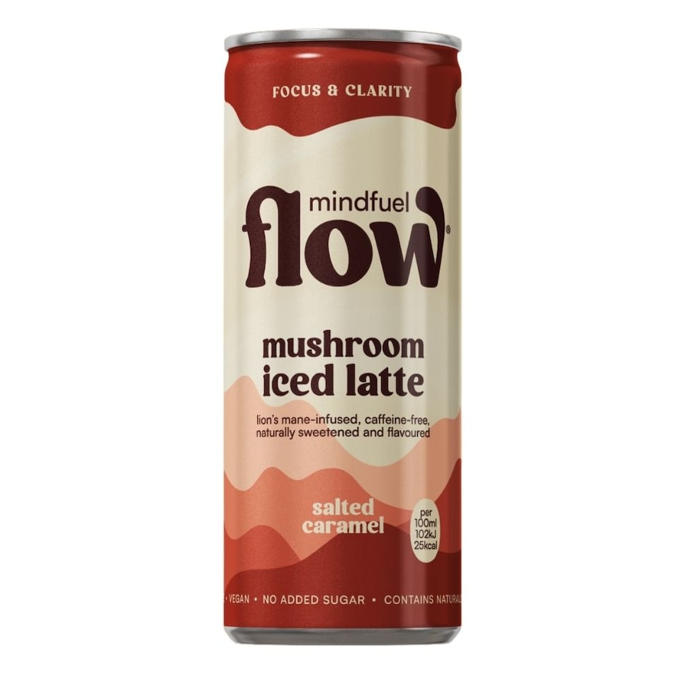 image 1 of Mindfuel Flow Perform - Lion's Mane Oat Latte Salted Caramel 12 x 250ml