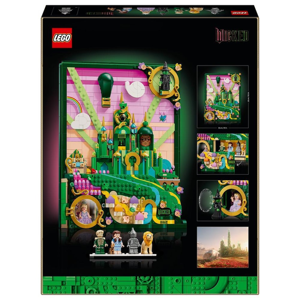 image 1 of LEGO Wicked Emerald City Wall Art