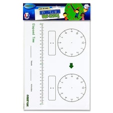 Whiteboard Clock by Clever Kidz