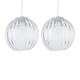 image 1 of Set of 2 Craw - Clear Acrylic Pendant Shades Clear