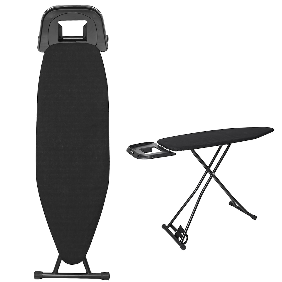 image 1 of Ironing Board 120 x 40cm Ironing Board Table Folding Metal Iron,Lightweight Iron Board Rack Foldable Non Slip Adjustable Height