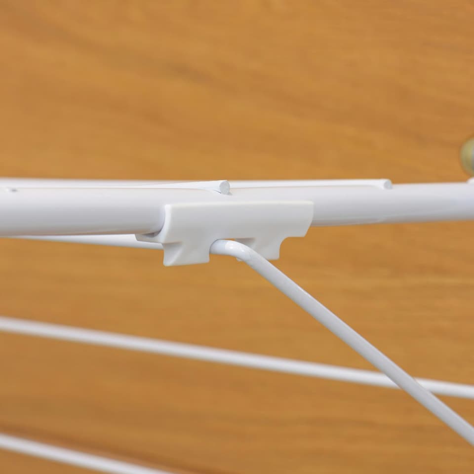 image 1 of JVL 2 Tier Over Door Drying Rack - 8.5M, White