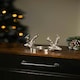 image 4 of Marco Paul Twin Stag Candle Holder 11cm Silver