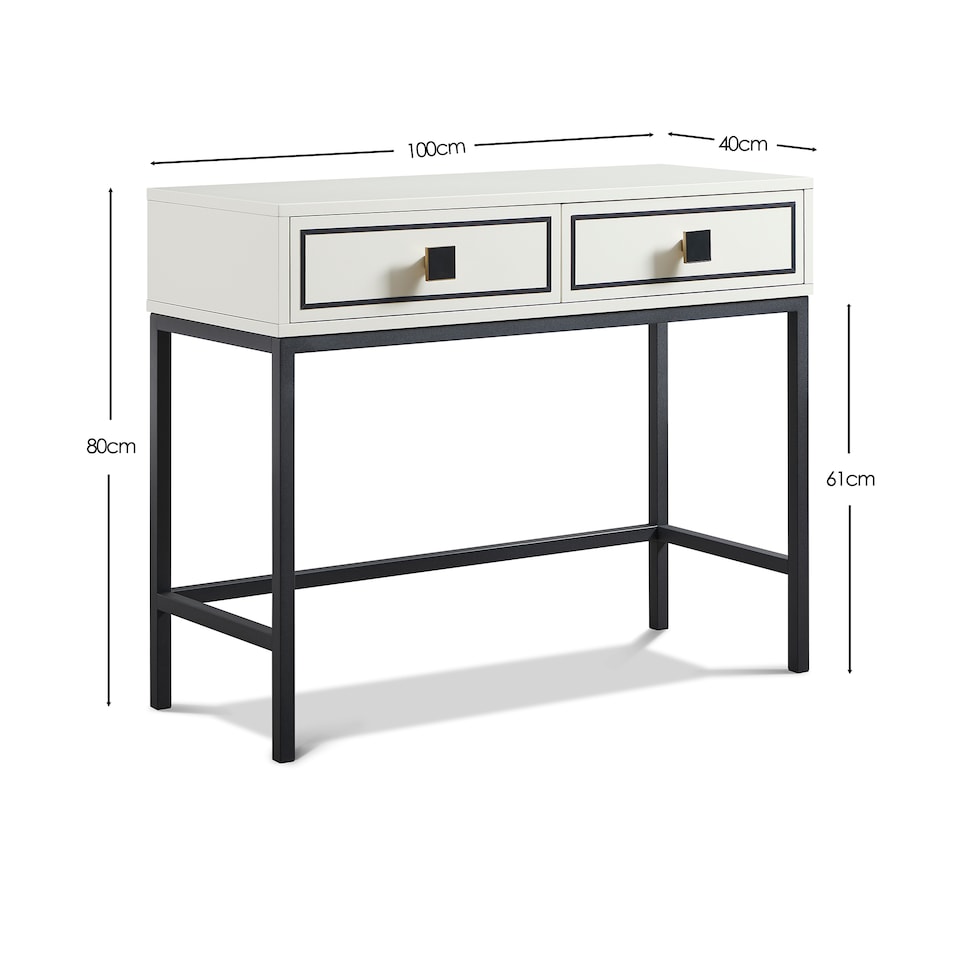 image 1 of Frank Olsen Furniture Mia Console Table White | White