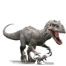 Official Jurassic World Indominus Rex Dinosaur Side View Lifesize Cardboard Cutout 92cm