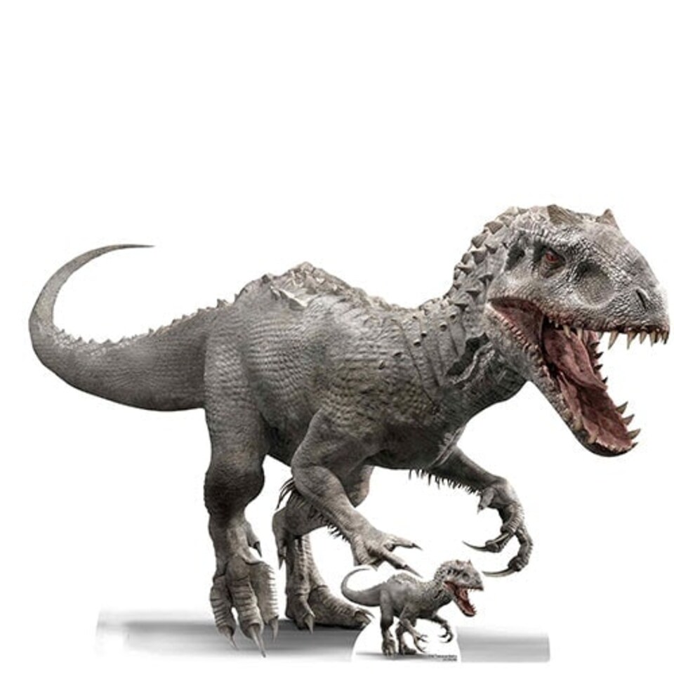 Official Jurassic World Indominus Rex Dinosaur Side View Lifesize Cardboard Cutout 92cm