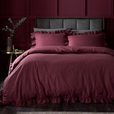 Appletree Cassia Frill Duvet Cover Set Berry