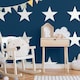 image 3 of World of Wallpaper Star Wallpaper - Navy/White - 32.1ft x 21in Blue