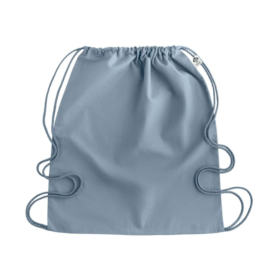 image 1 of MidOcean Yuki Organic Cotton Drawstring Bag - Baby Blue - One Size Blue