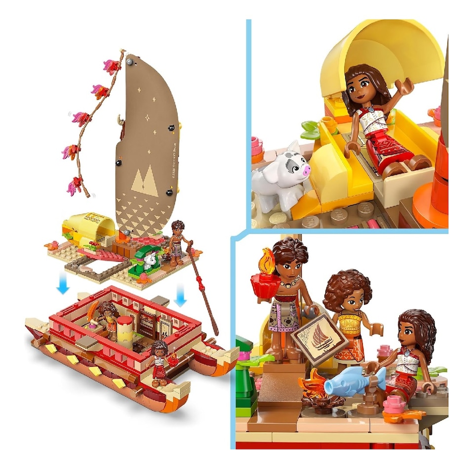 image 1 of Lego Disney Princess Moana Wayfinder Boat