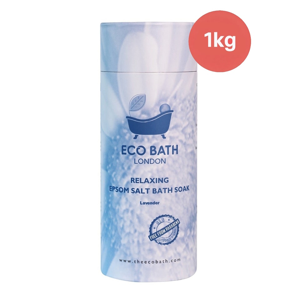 image 1 of Relaxing Lavender Epsom Salt Bath Soak Gift Tube