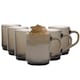 image 1 of Duralex Versailles Glass Coffee Mugs - 260ml Cups for Tea, Hot Drinks - Smoke - Pack of 6