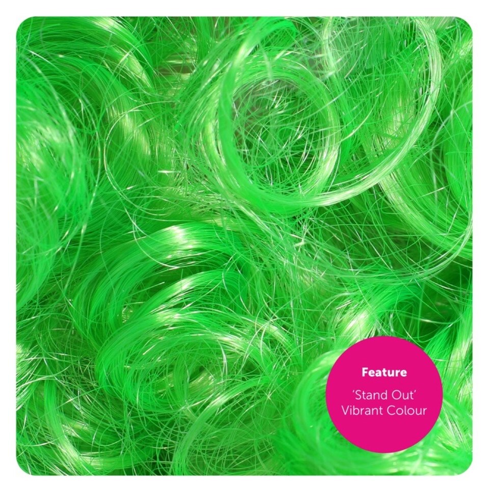 image 1 of Pack of 12 Green Curly Wig Green | One Size