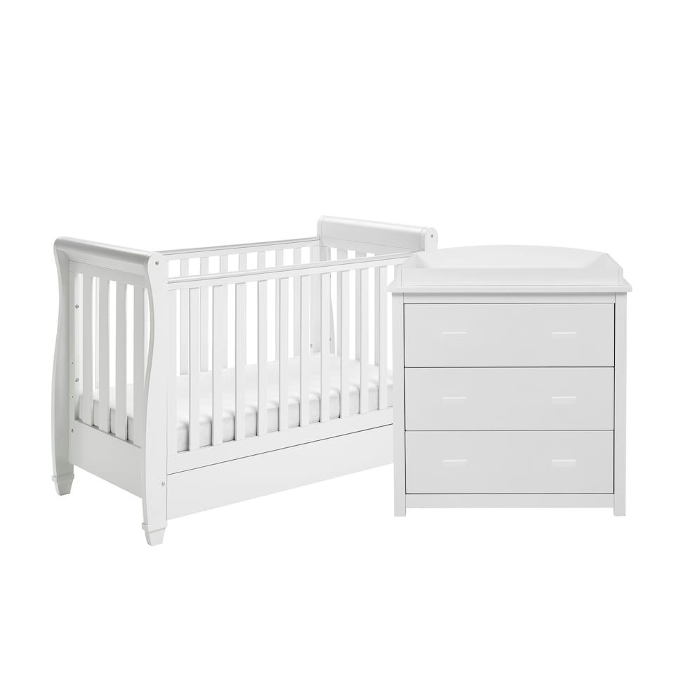image 1 of Babymore Eva 2 Piece Room Set - White