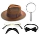 image 1 of 5 Piece Detective Accessory Set Brown | One Size