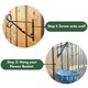 image 4 of Marco Paul Black Steel Hanging Basket Bracket Black