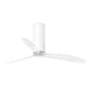 image 1 of Tube Medium Ceiling Fan Matt White, Clear - Optional LED Light Sold Separately