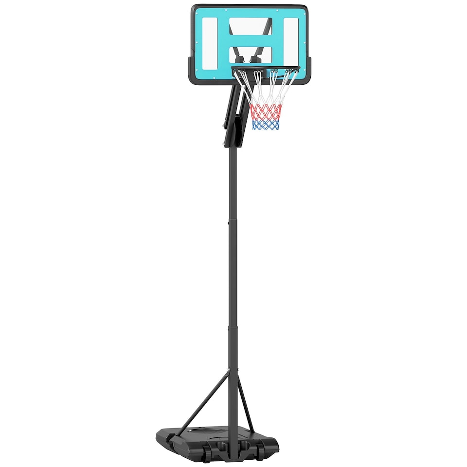 image 1 of SPORTNOW Fully Adjustable Basketball Hoop Outdoor, 146-236cm