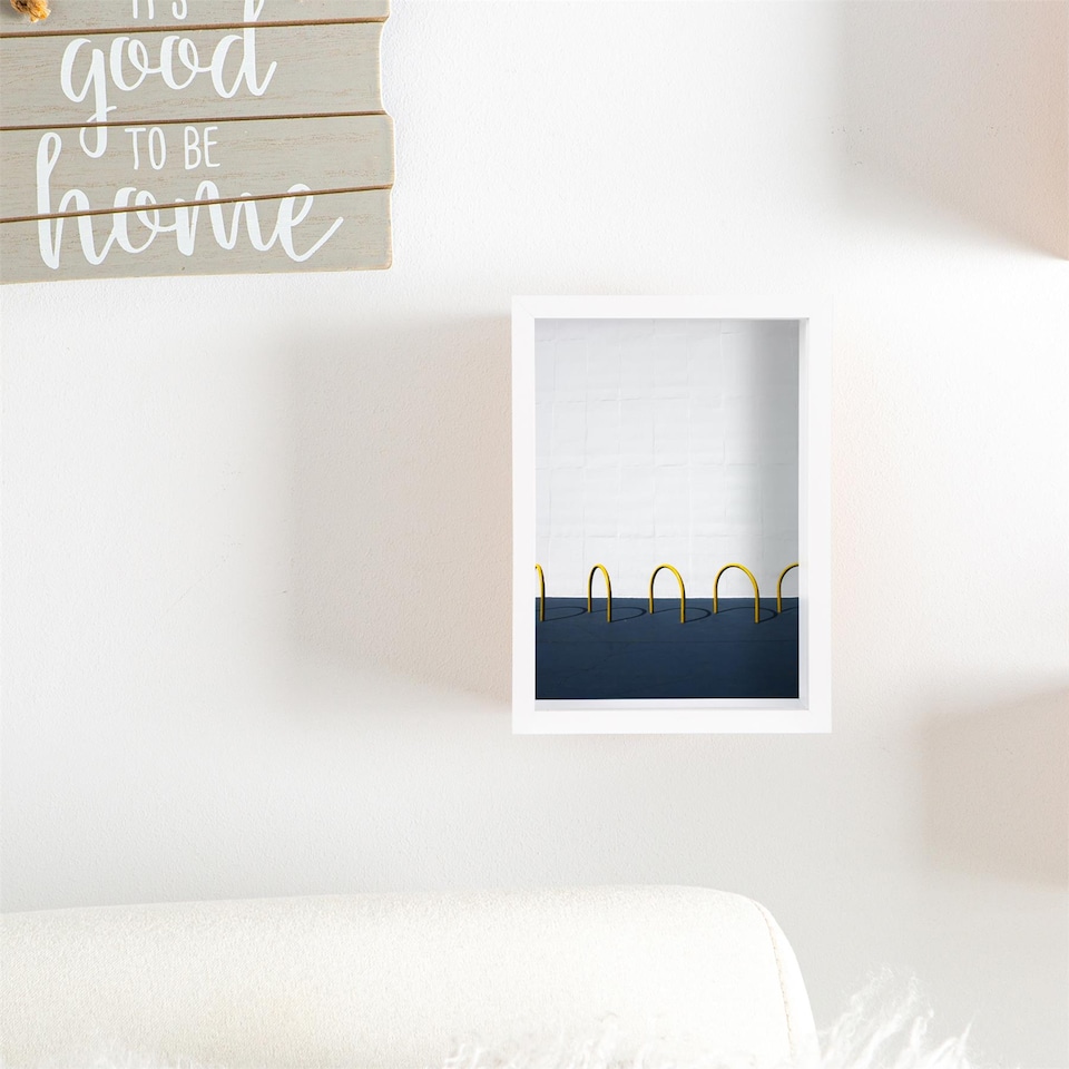 image 1 of Nicola Spring 3D Deep Box Photo Frame - 5" x 7" - White