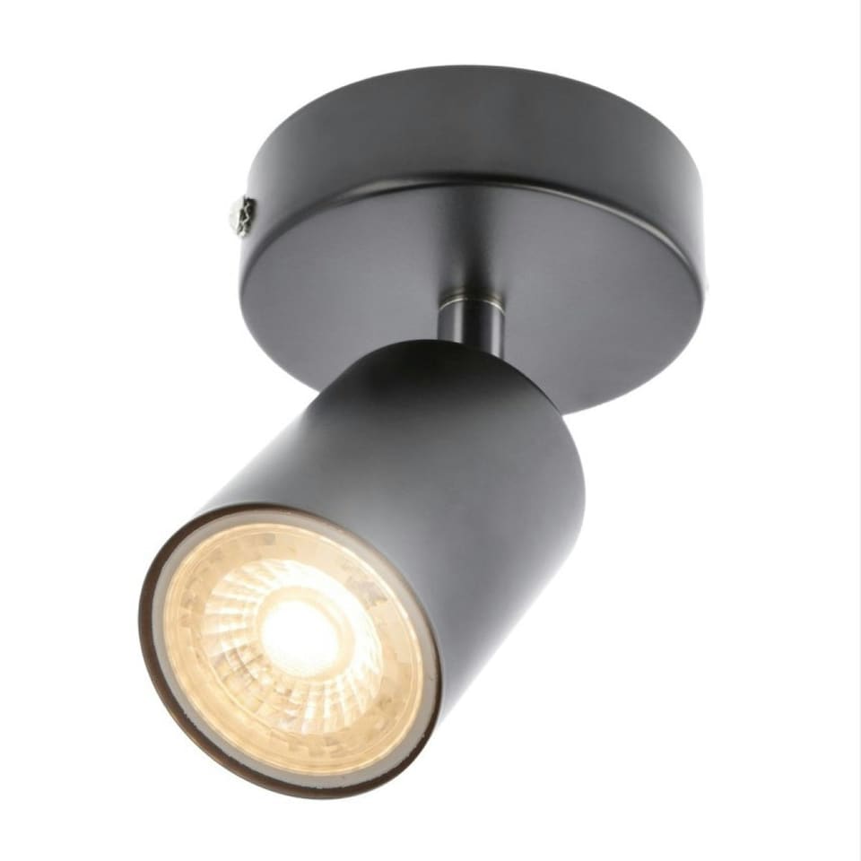 image 1 of CGC JACK Black Single Head GU10 Ceiling Spot Light Black