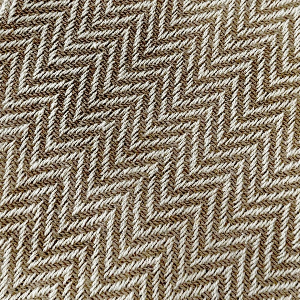 image 1 of Audley Chevron Herringbone Throw Blanket - Chocolate Brown, 125 x 150cm Brown | Chocolate
