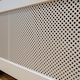 image 3 of Stylish MDF Diamond White Radiator Cover - Medium
