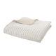 image 5 of Catherine Lansfield Stripe Quilted Reversible Bedspread | Cream | Natural | One Size