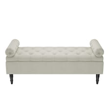 Living and Home Storage Ottoman Bench with Armrests