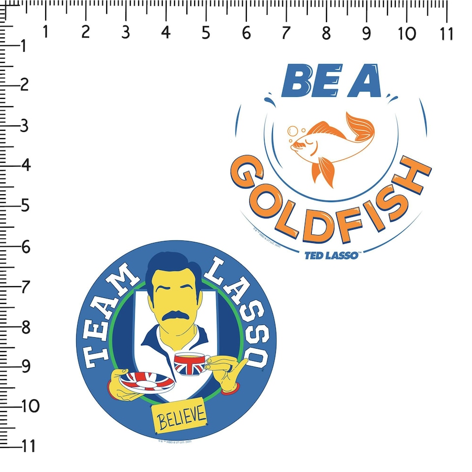 image 1 of Ted Lasso Deluxe Stickers (Pack of 50) - Multicoloured - One Size (UTTV19663)