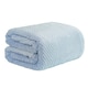 image 1 of OHS Luxury Soft Waffle Honeycomb Mink Warm Blanket, 200x240cm - Blue