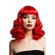 image 1 of Fever Bettie Short Fringe Wig - Red - One Size One Size