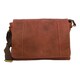 image 1 of Eastern Counties Leather Jacob Distressed Leather Messenger Bag - Tan - One Size Brown