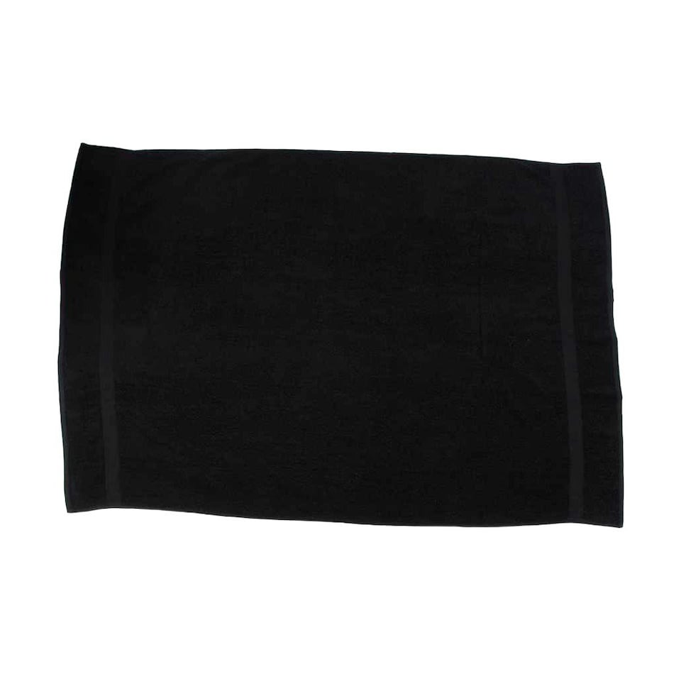 Towel City Luxury Bath Sheet - Black - One Size