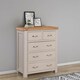 image 1 of Bologna Painted 2 Over 3 Chest of Drawers - L40 x W85 x H100 cm