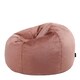 image 5 of icon Aurora Classic Velvet Bean Bag Chair Dusk Pink Bean Bags Pink | Pink