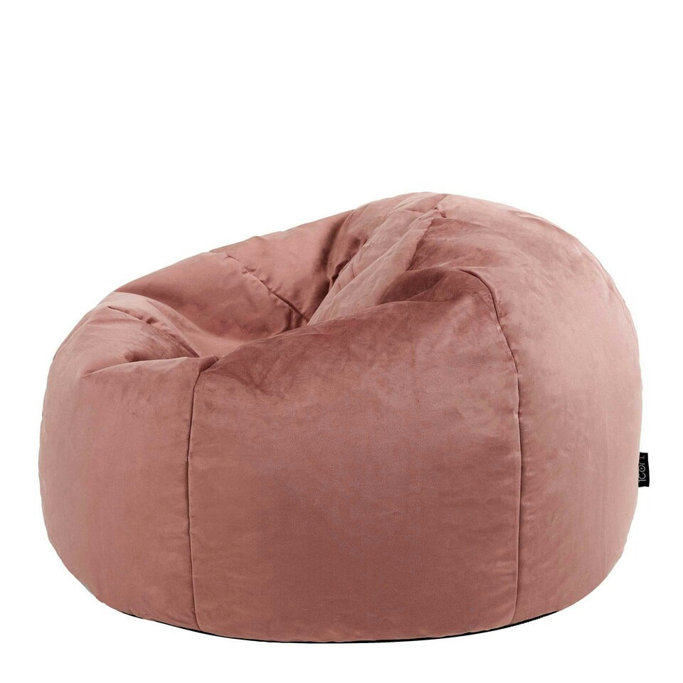 image 1 of icon Aurora Classic Velvet Bean Bag Chair Dusk Pink Bean Bags Pink | Pink