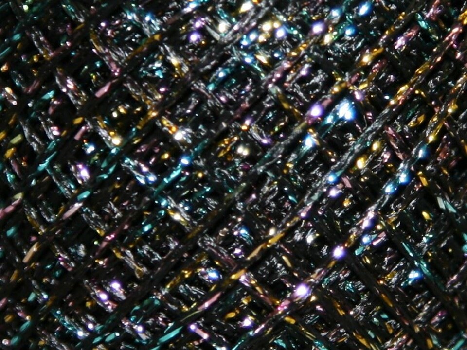 Minerva Black Multi Gold Rush Glitter Thread, 80m per ball - per value pack of 8