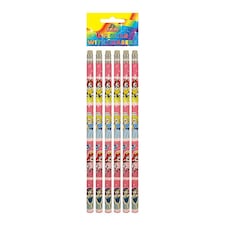 Rainbow Princess Pencil With Eraser - Multicoloured - One Size