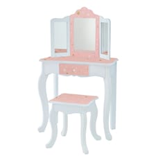 Teamson Kids Gisele Play Vanity Set with Mirrors