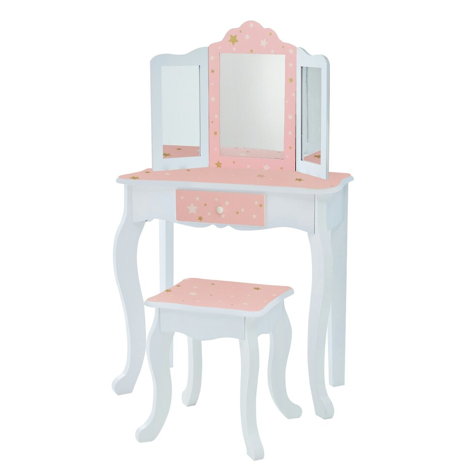 image 1 of Teamson Kids Gisele Play Vanity Set with Mirrors