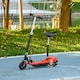 image 2 of HOMCOM Folding Ride on Powered Scooter for Age 4-14 Years, Red