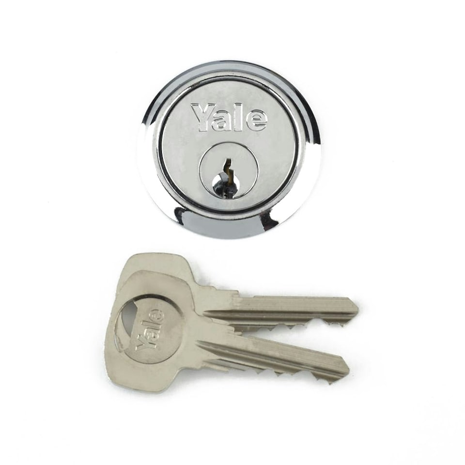 Yale Replacement Rim Cylinder Lock - Satin Chrome - One Size