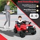 image 8 of COSTWAY 12V Battery Powered Kids Ride On Truck Red