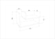 image 7 of Lara Floating Nightstand L Shaped - W 45 cm x H 26.8 cm x D 22 cm