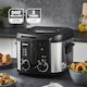 image 2 of GEEPAS Deep Fat Fryer - 3L Stainless Steel Fryer with Viewing Window